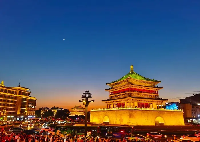 Campanile Xi\'An Bell Tower Huimin Street